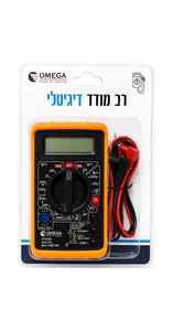 רב־מודד דיגיטלי OMEGA DT830D עם כבלי בדיקה