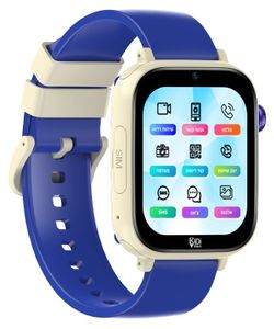 שעון טלפון חכם לילדים דגם PRO5 תומך רשת 4G עם לחצן מצוקה ושיחות וידיאו - כחול