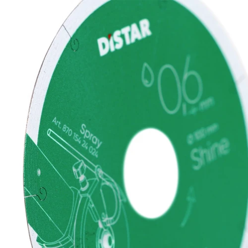 דיסק יהלום Distar Shine 101.6x0.6x22.23 לחיתוך קרמיקה וגרניט פורצלן