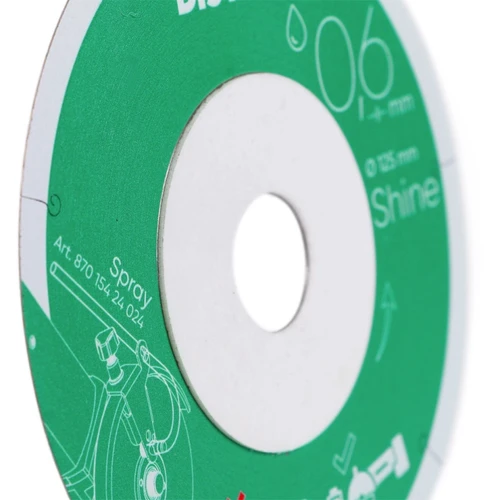 דיסק יהלום Distar Shine 125x0.6x22.23 לחיתוך קרמיקה וגרניט פורצלן