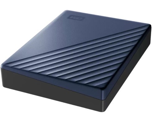 כונן קשיח חיצוני צבע כחול Western Digital My Passport Ultra 5TB