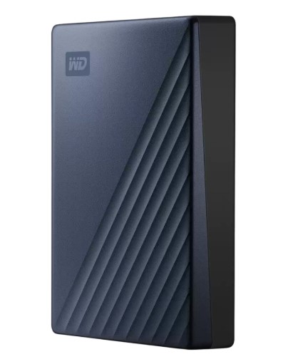 כונן קשיח חיצוני צבע כחול Western Digital My Passport Ultra 5TB