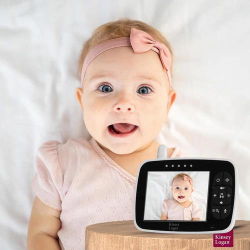 מוניטור וידאו לתינוק VM3.5 Ultra לבן Kinsey Logan
