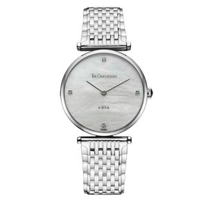 שעון יד לאישה משובץ יהלומים The Duchesses דגם Aria כסוף DUARSSSMS4