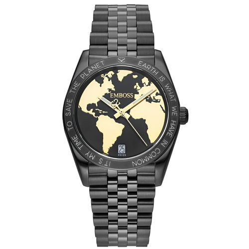 שעון אמבוס סייב EMBOSS Save The Planet Ladies EMSPFABKBMB000 – שעוני נשים EMBOSS