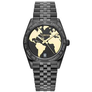 שעון אמבוס סייב EMBOSS Save The Planet Ladies EMSPFABKBMB000