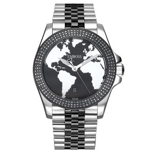 שעון יד לגבר EMBOSS Save The Planet יהלומים שיבוץ מלא Full Grid EYSPMASBBM2240