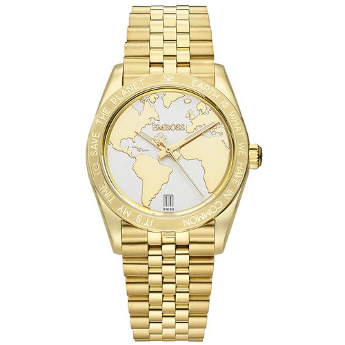 שעון אמבוס סייב EMBOSS Save The Planet Ladies EMSPFAYGSMY000 – שעוני נשים EMBOSS
