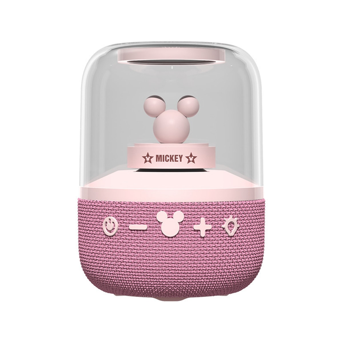 רמקול Bluetooth חכם עם תאורת לילה צבעונית ורוד Disney
