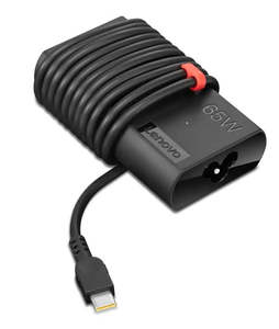 מטען למחשב נייד  Lenovo 65W Slim GaN AC Adapter (USB Type-C) מטען