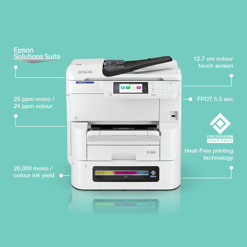מדפסת צבע EPSON WorkForce Pro EM-C8100RDWF A3