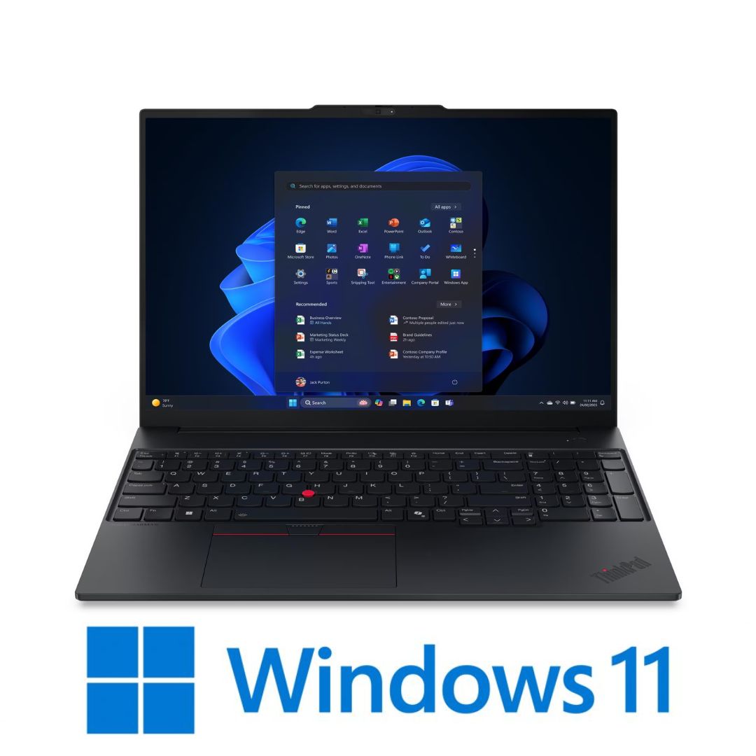 מחשב נייד Lenovo ThinkPad E16 Gen 3 21SR006PIV – Intel Core Ultra 7 255H / 16GB RAM / 512GB SSD / Intel Arc 140T / Windows 11 Pro