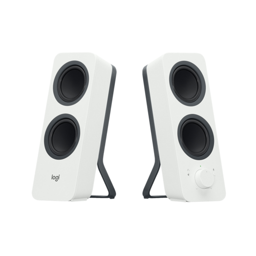  רמקולי סטריאו בלוטוס Z207 למחשב מבית Logitech לבן 