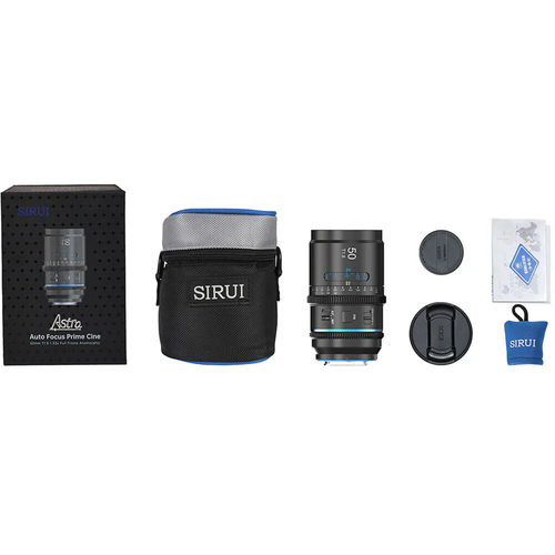 עדשת Sirui Astra Series T1.8 1.33x 50mm Full-Frame Anamorphic Lens (Nikon Z, Neutral Flares)