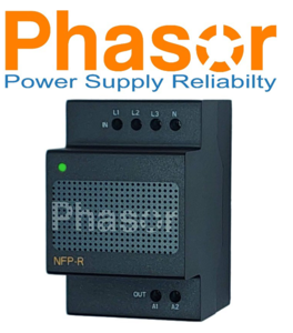 בקר הגנה לניתוק אפס ומתח יתר Phasor NFP-R | מגן ללוח חשמל תלת פאזי