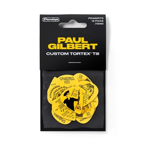 מארז 12 מפרטים DUNLOP PG462P.73 PAUL GILBERT SIG PICKS