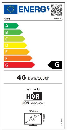מסך מחשב גיימינג 49 אינץ רחב ROG Strix XG49VQ HDR