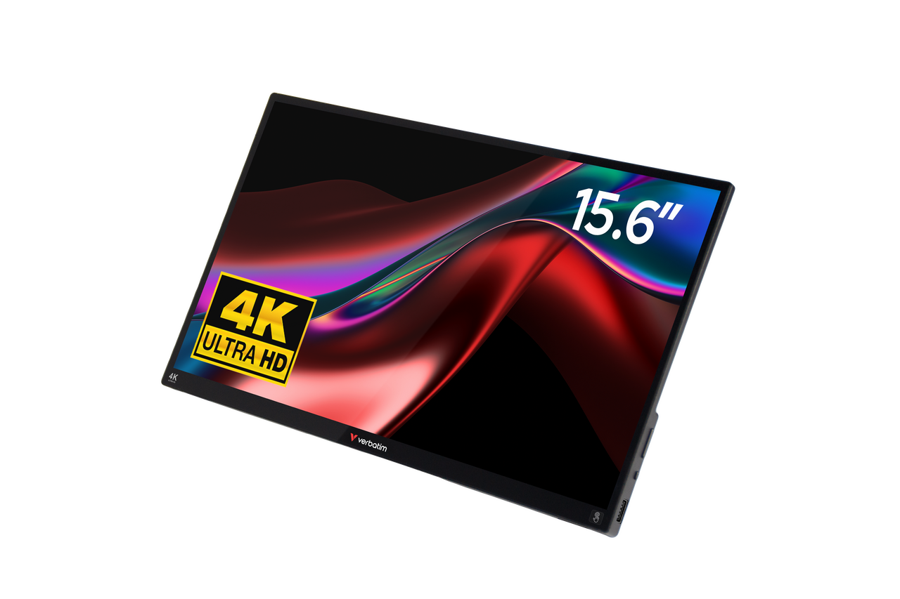 מסך מגע נייד Verbatim Ultra HD 4K Portable Touchscreen Monitor PMT-15-4K 15.6" 32238 ורבטים