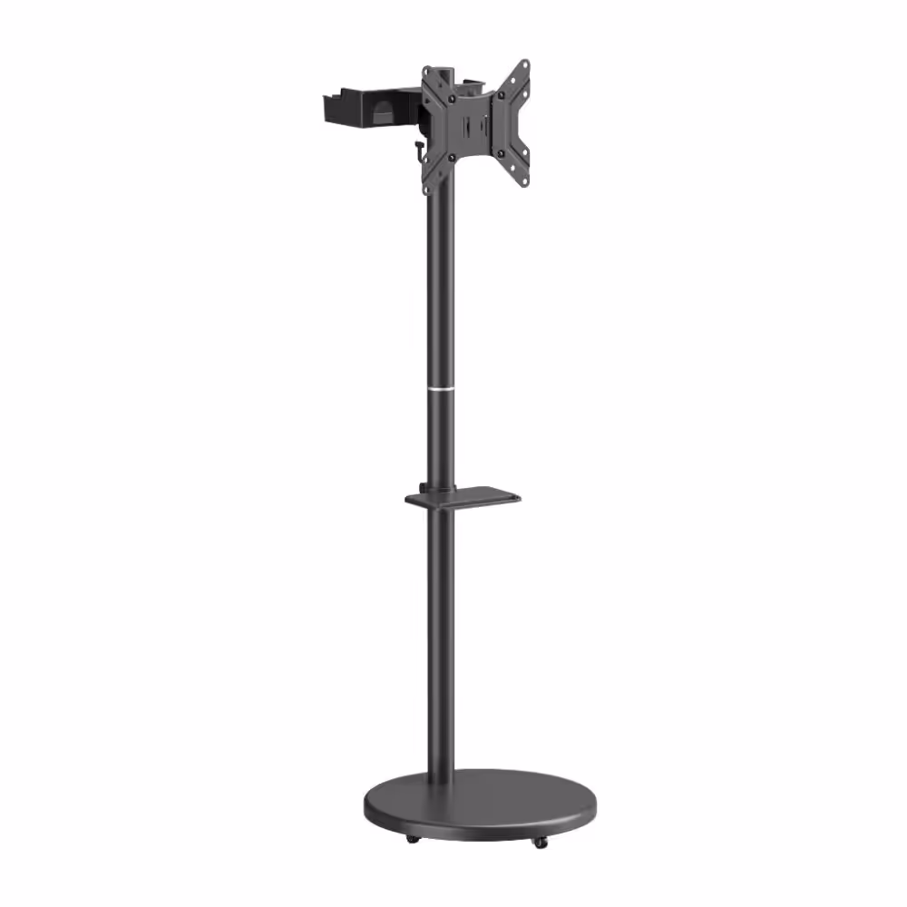 מעמד רצפתי מעוצב עם גלגלים למסכים עד 43″ דגם AL-45