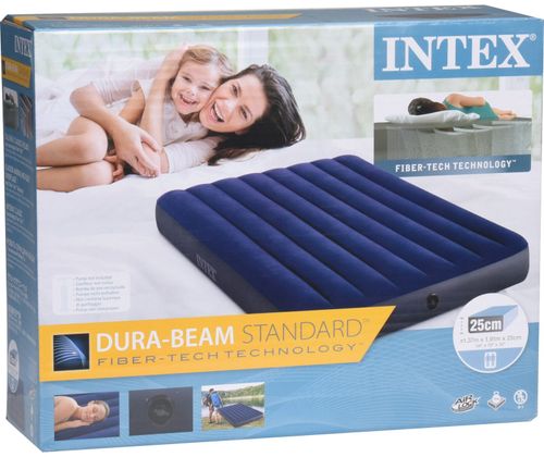 מזרן מתנפח Dura-Beam זוגי קטיפתי לבית, לקמפינג ולאירוח 64758 