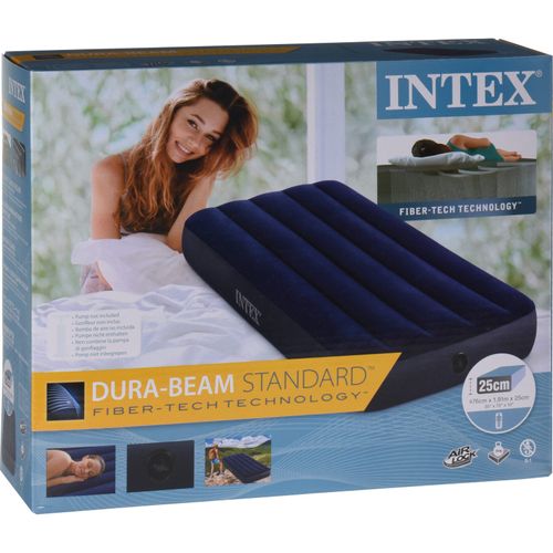 מזרן מתנפח Dura-Beam יחיד קטיפתי לבית, לקמפינג ולאירוח 64756