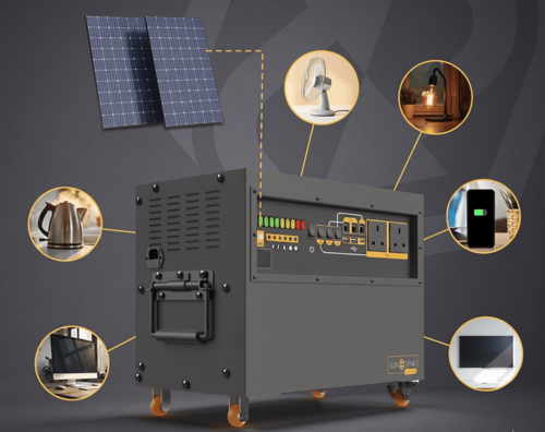 סוללת גיבוי ותחנת כוח ניידת 1000W לבית ולשטח דגם Contour 1000