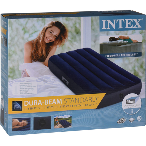 מזרן מתנפח Dura-Beam יחיד קטיפתי לבית, לקמפינג ולאירוח 64756