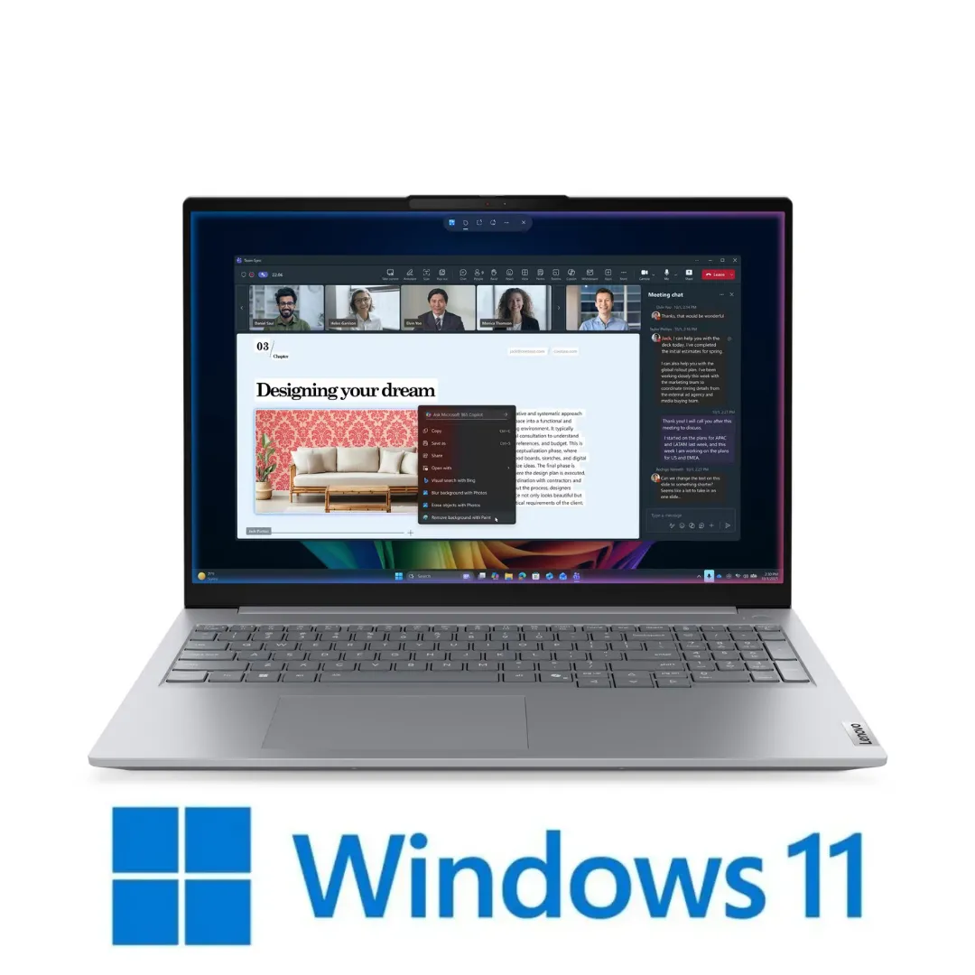 מחשב נייד Lenovo ThinkBook 16 G9 IPL 21UR005KIV – Intel Core Ultra 7 355 / 32GB RAM / 1TB SSD / Integrated Intel Graphics / Windows 11 Pro