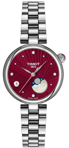 Tissot T1522231142600 DESIR Moonphase משובץ יהלומים נשים