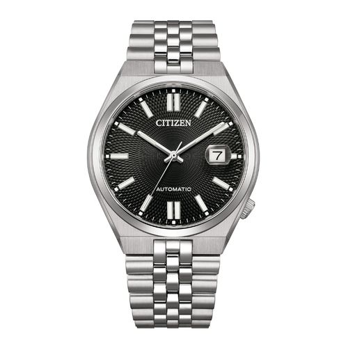 שעון אוטומטי טסויסה 60 כסוף לוח שחור NK0020-55E Citizen Automatic - תמונה 2