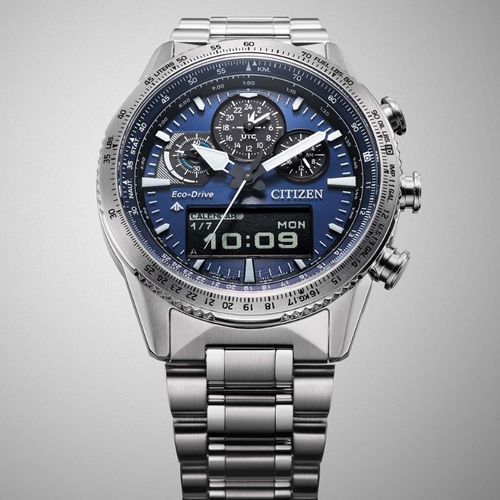 שעון טייסים אנלוגי דיגיטלי ECO DRIVE JV2000-51L Citizen Eco-Drive - תמונה 2