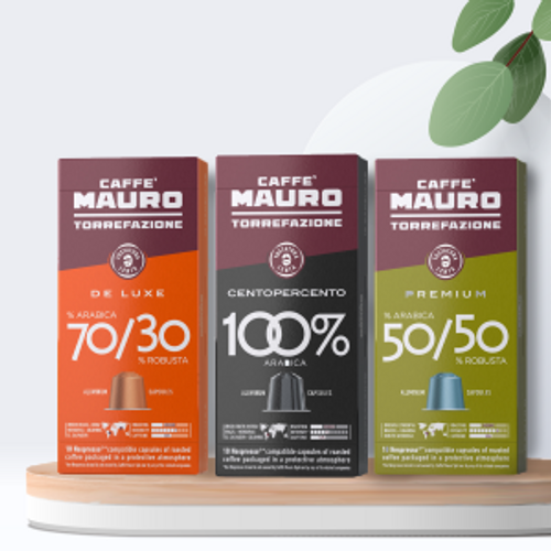 300 קפסולות אלומיניום Mauro תואמות נספרסו