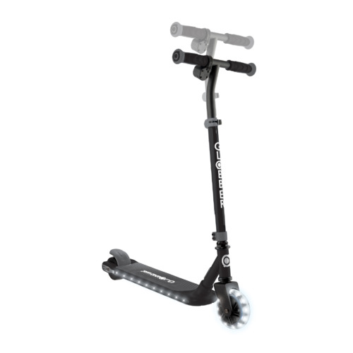 קורקינט חשמלי 2 גלגלים לילדים אי-מושן 6 E-MOTION עם 2 מהירויות, מנוע בתוך הגלגל, גלגלים ולוח מאירים - שחור