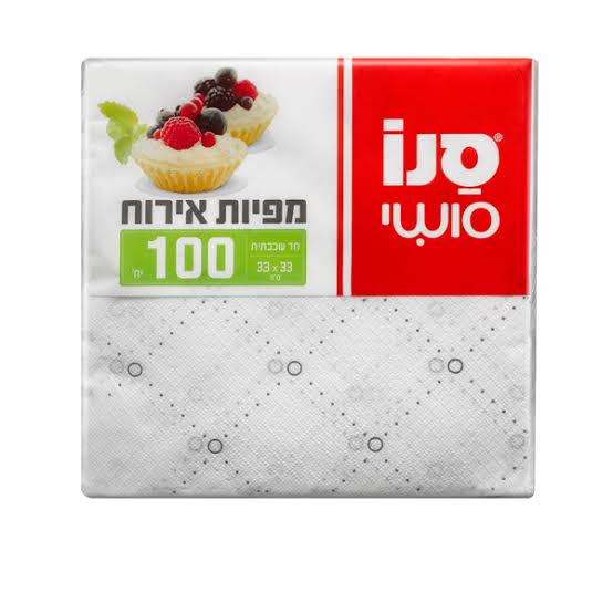 מפיות אירוח איכותיות, 100 יחידות