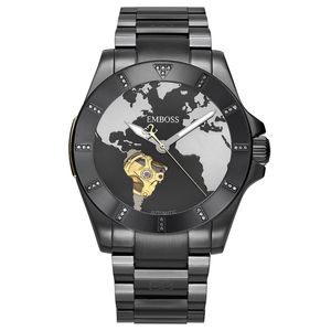שעון יד לגבר EMBOSS Save The Planet Automat יהלומים שיבוץ שמש EYSPMUBBBMB037