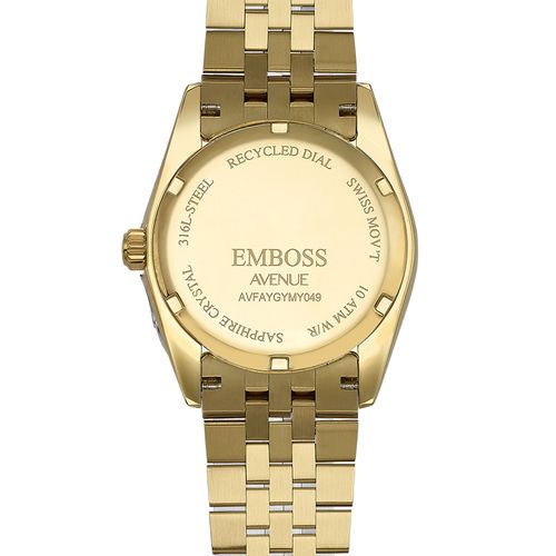 שעון EMBOSS לאישה AVENUE יהלומים לוח+באזל EYAVFAYGWMY171 – שעוני נשים EMBOSS