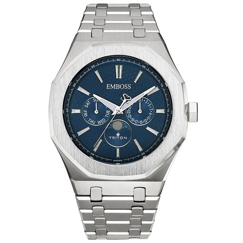 שעון אמבוס EMBOSS Triton Moon Phase EMTRMMSSNMS000 – שעוני גברים EMBOSS