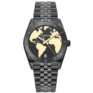 שעון EMBOSS לאישה Save The Planet Ladies שמש שחור EYSPFABKBMB025