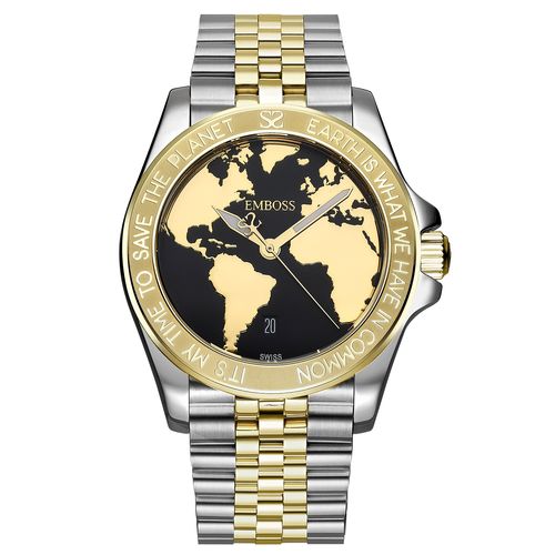 שעון יד לגבר EMBOSS Save The Planet EMSPMASYBM2000 – שעוני גברים EMBOSS