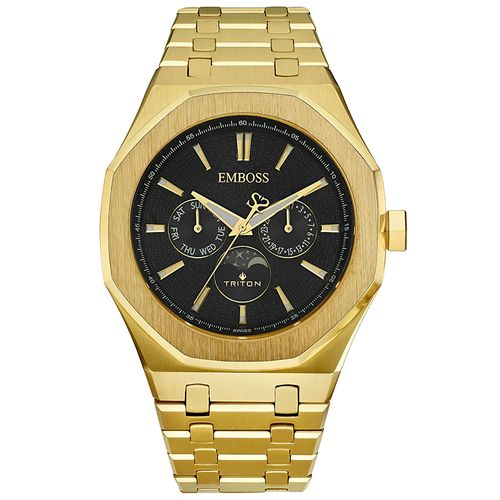 שעון אמבוס EMBOSS Triton Moon Phase EMTRMMYGBMY000 – שעוני גברים EMBOSS
