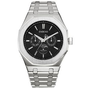 שעון אמבוס EMBOSS Triton Moon Phase EMTRMMSSBMS000
