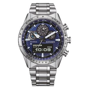 שעון טייסים אנלוגי דיגיטלי ECO DRIVE JV2000-51L | סיטיזן Citizen