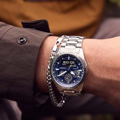 שעון סיטיזן Citizen JV2000-51L לגבר בצבע כסוף