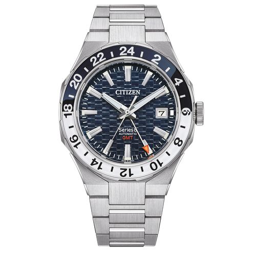 שעון סיטיזן Citizen NB6034-58L לגבר בצבע כחול וכסוף ולבן