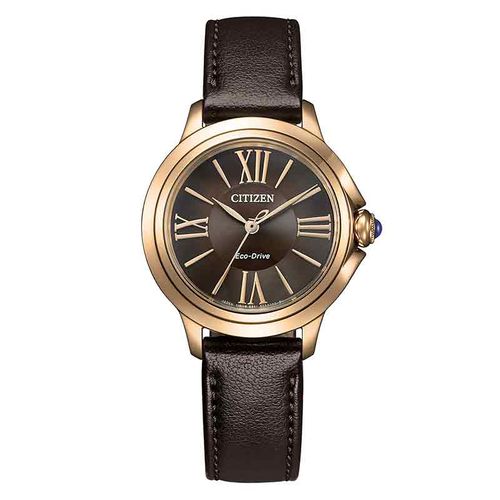 שעון סיטיזן Citizen EM1163-09X לאישה בצבע כסוף ורוז גולד