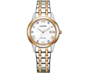 שעון סיטיזן Citizen נשים סולארי משובץ סברובסקי FE1246-85A