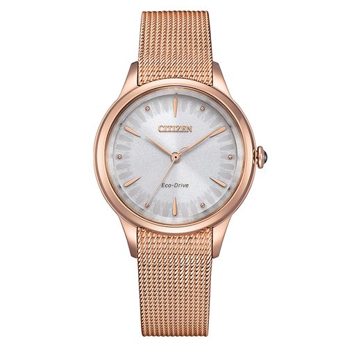 שעון סיטיזן Citizen EM1153-88A לאישה בצבע זהב אדום