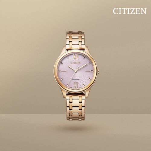 שעון סיטיזן Citizen EM0503-75X לאישה בצבע זהב אדום