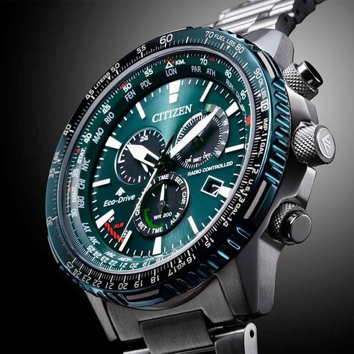 שעון סיטיזן Citizen CB5004-59W לגבר בצבע ירוק וכסוף