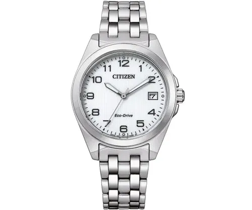 שעון סיטיזן Citizen EO121083A לאישה בצבע כסוף ולבן
